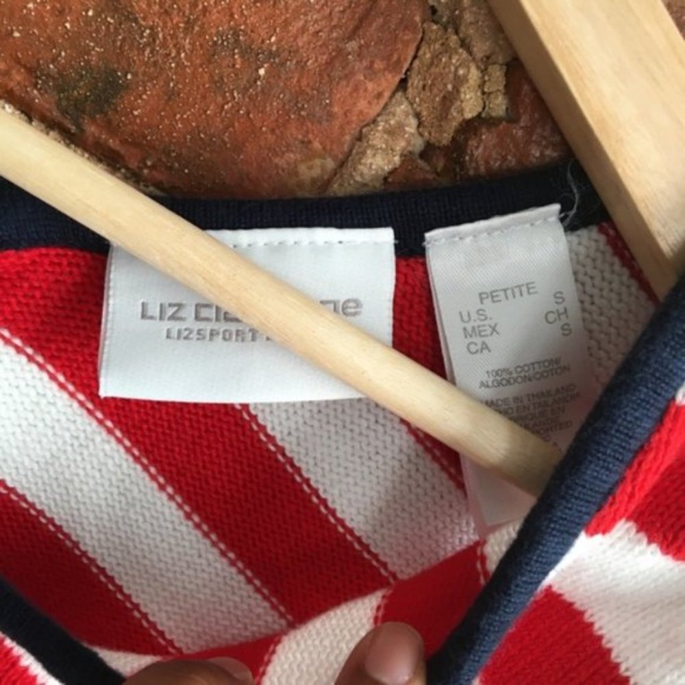Liz Claiborne Sport American Flag Sweater Vest - Picture 2 of 3